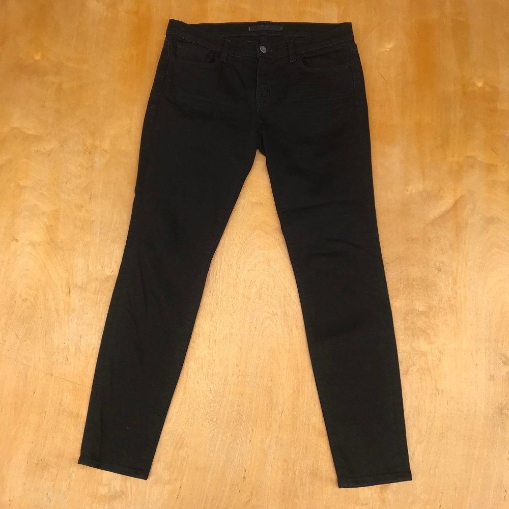 J Brand “Seriously Black” Skinny Ankle Jeans 29